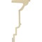 Ekena Millwork SAMPLE - 19"H x 8 3/8"P x 20 1/2"F x 12"L Traditional Massive Smooth Crown Moulding SAMPLE-MLD19X08X20TR - alternate 2